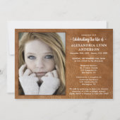 Invitation Célébration De La Vie Photo Personnalisée Funérail (Devant)