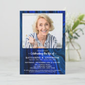 Invitation Célébration De La Vie Photo Personnalisée Mémorial (Debout devant)