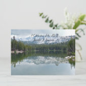 Invitation Célébration de la vie Réflexion Lac Mountain (Debout devant)