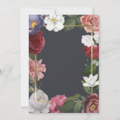 Invitation Célébration de la vie Roses Floral Funeral Photo (Dos)