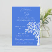 Invitation Célébration de la vie Service commémoratif Arbre b (Debout devant)