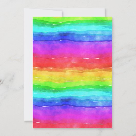 Invitation Célébration de la vie Service commémoratif Arc-en- (Dos)