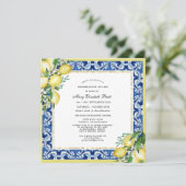 Invitation Célébration de la vie Service commémoratif Citron (Debout devant)