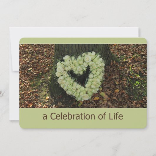 Invitation Célébration de la vie Service commémoratif Invitat (Devant)