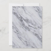 Invitation Célébration de la vie Service commémoratif Marbre  (Dos)