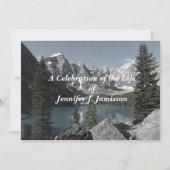 Invitation Célébration de la vie Service commémoratif Mountai (Devant)