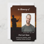 Invitation Célébration de la vie Service Golfing Golf Golf Go (Devant)