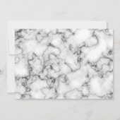 Invitation Célébration de la vie Simple Elegant Photo en marb (Dos)