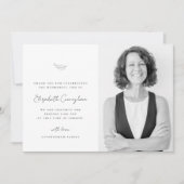 Invitation Célébration de la vie Simple et moderne Photo mini (Devant)