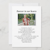 Invitation Célébration de la vie sur la plage de l'océan au c (Dos)