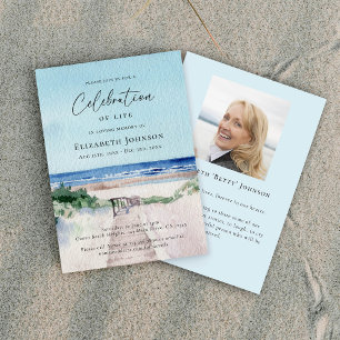 Invitation Célébration de la vie sur le sentier de la plage o