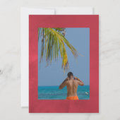 Invitation Célébration de la vie sur le thème de Noël Photo (Dos)