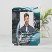 Invitation Célébration de la vie voitures anciennes Véhicules (Debout devant)