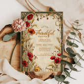 Invitation Célébration de l'Action de grâce du blé d'or