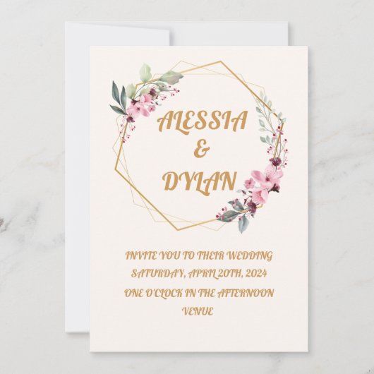 Invitation Célébration de l'amour (Devant)