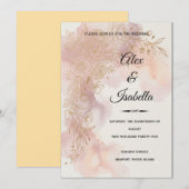 Invitation Célébration de l'amour — Alex & Isabella (Devant / Derrière)