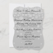 Invitation Célébration de l'anniversaire de diamant avec moi  (Dos)