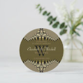 Invitation Célébration de l'anniversaire de la dentelle Vinta (Debout devant)