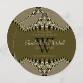 Invitation Célébration de l'anniversaire de la dentelle Vinta (Devant / Derrière)