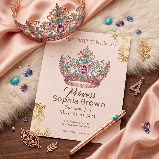 Invitation Célébration de l'anniversaire de la princesse roya