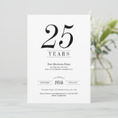 Invitation Célébration de l'anniversaire de l'entreprise Logo (Debout devant)