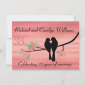 Invitation Célébration de l'anniversaire des 35 ans des tourt (Devant)