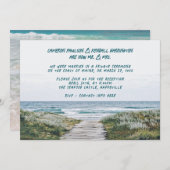 Invitation Célébration de l'annonce de mariage sur la promena (Devant / Derrière)