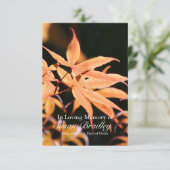 Invitation Célébration de l'arbre d'érable 2 de cérémonie (Debout devant)