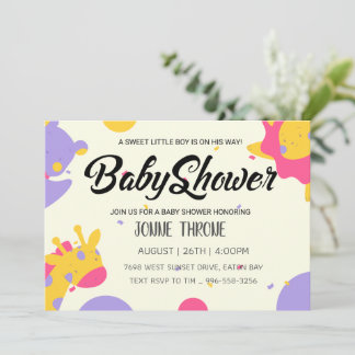 Invitation Célébration de l'arrivée de votre petit miracle !