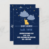 Invitation Célébration de l'Arrivée de Votre Petit Miracle ! (Devant / Derrière)