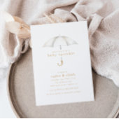 Invitation Célébration de l'arrosage de bébé neutre selon le 