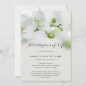 Invitation Célébration de l'enterrement de vie de l'orchidée (Devant)