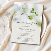 Invitation Célébration de l'enterrement de vie de l'orchidée