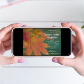 Invitation Célébration de l'équinoxe d'automne des feuilles c