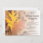 Invitation Célébration de l'équinoxe d'automne des feuilles p (Devant)