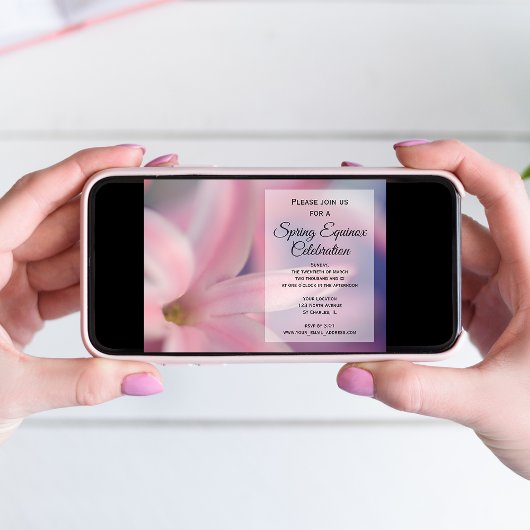 Invitation Célébration de l'équinoxe de printemps de la fleur