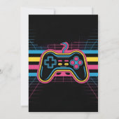 Invitation Célébration de l'équipe de gamers épiques (Dos)