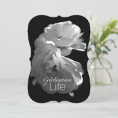 Invitation Célébration de Life 3 White Rose Memorial Service (Debout devant)