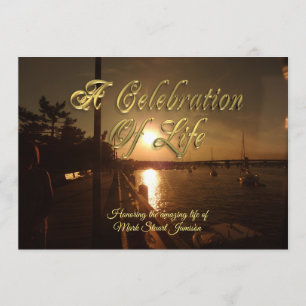 Invitation Célébration de l'invitation à la vie Ocean Sunset