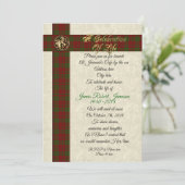 Invitation Célébration de l'invitation à l'homme pour commémo (Debout devant)