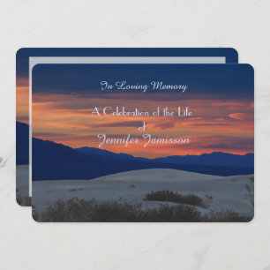 Invitation Célébration de l'invitation à vivre, coucher du so