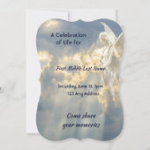 Invitation Célébration de l'Invitation de vie Angel Sky Cloud (Dos)