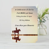 Invitation Célébration de l'Invitation de vie avec équitation (Debout devant)