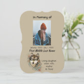 Invitation Célébration de l'Invitation de vie de l'aquarelle  (Debout devant)