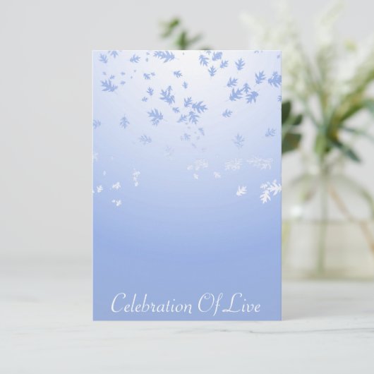 Invitation Célébration de Live Vip Silver Blue (Debout devant)