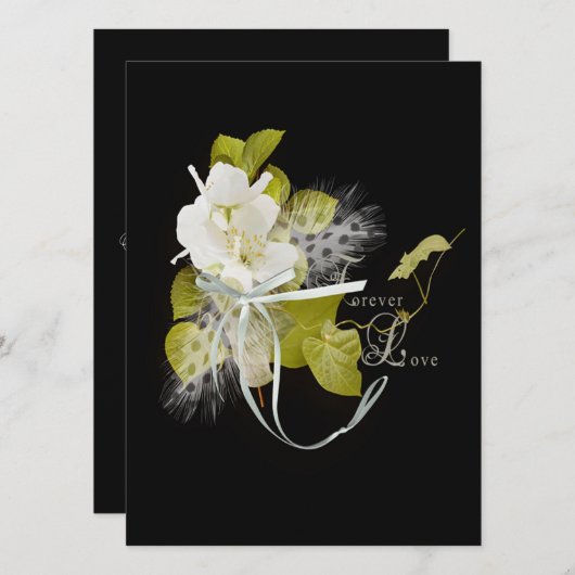 Invitation Célébration de l'Mariage (Devant / Derrière)