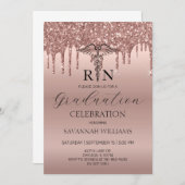 Invitation Célébration de l'obtention du diplôme en soins inf (Devant / Derrière)