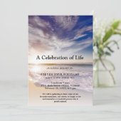 Invitation Célébration de l'océan sur la plage de Life Funera (Debout devant)