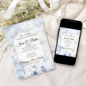 Invitation Célébration de l'oeillet bleu de la Carnation