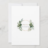 Invitation Célébration de l'or de la verdure commémoration fu (Dos)